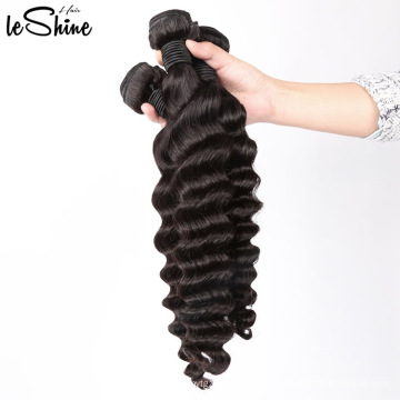 Top Grade Hair Precio barato Large Stock Envío rápido Cabello humano Peruvian Deep Wave Bundles